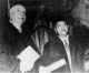 Dr. Ambedkar with Mr. Wallace Stevens at Columbia University,  New York (USA),  while receiving LL.D. (Doctorate of Laws) for being the 'Chief Architect of the Constitution of India'